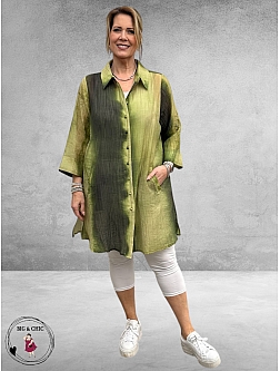 Studio Long-Blouse Emilie Groen Multi